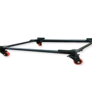 BASE METALICA GIRATORIA RUEDA PLASTICA DE COLOR