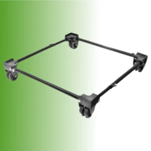 BASE METALICA DOBLE RUEDA