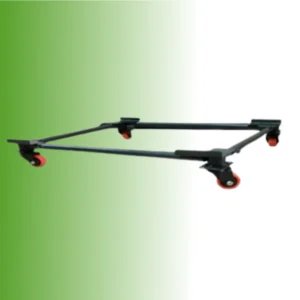 BASE METALICA GIRATORIA RUEDA PLASTICA DE COLOR